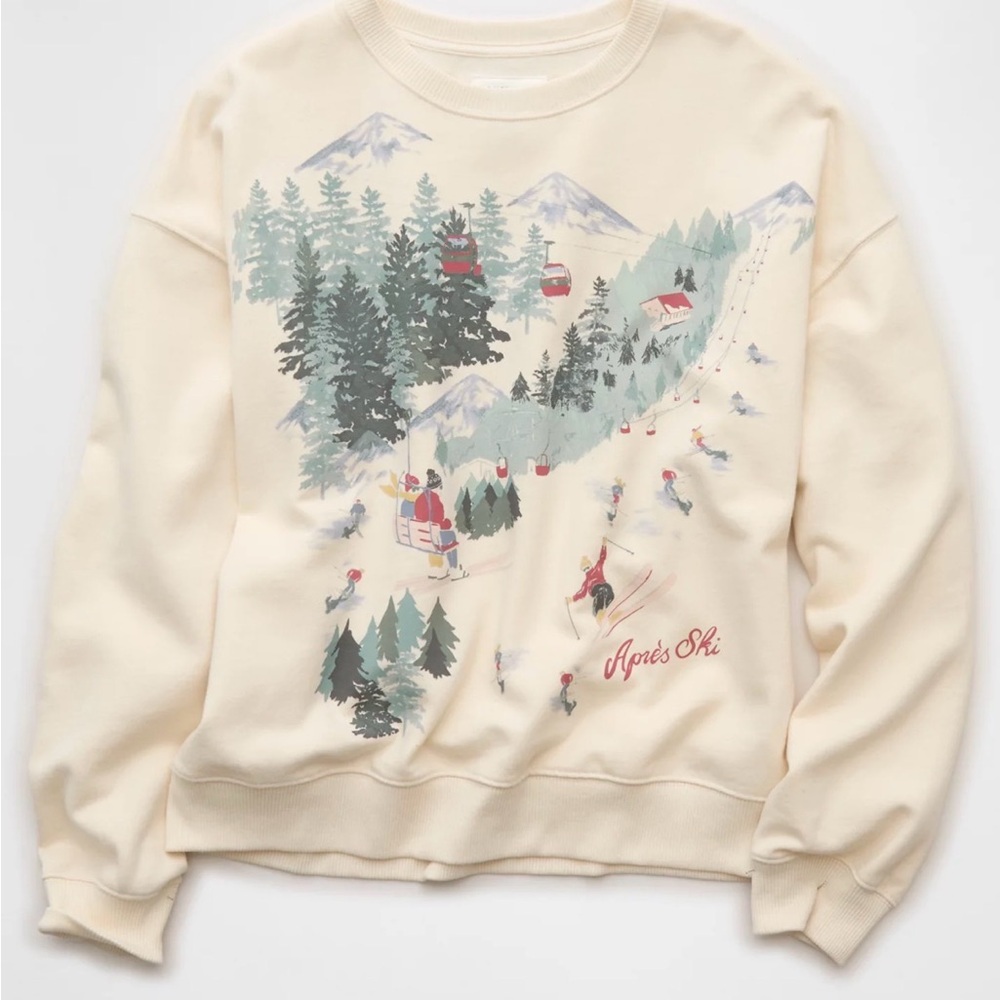 ISO: American Eagle Outfitters Cream Après Ski Sweater in XS or S
